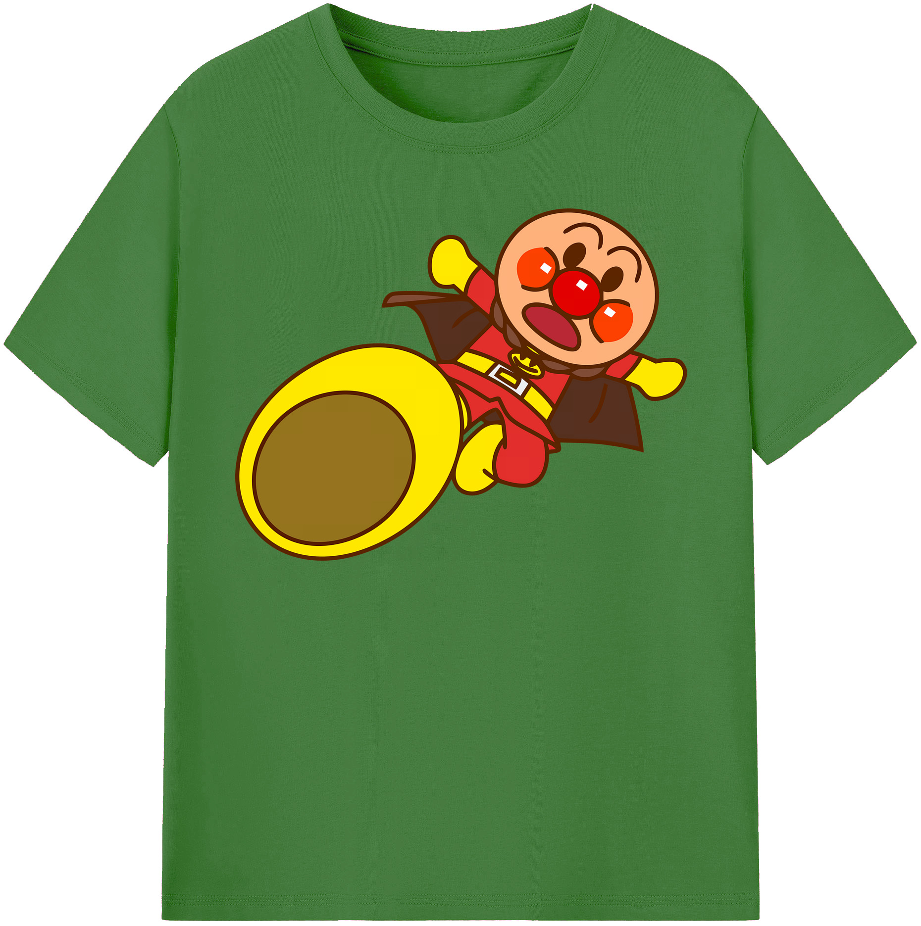 （画像用） アンパンマン Anpanman レディースカジュアルプリントTシャツ（綿100％）